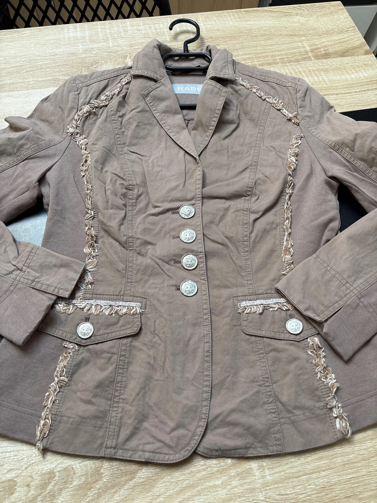Veste blazer tamanho S cor taupe claro – photo 2